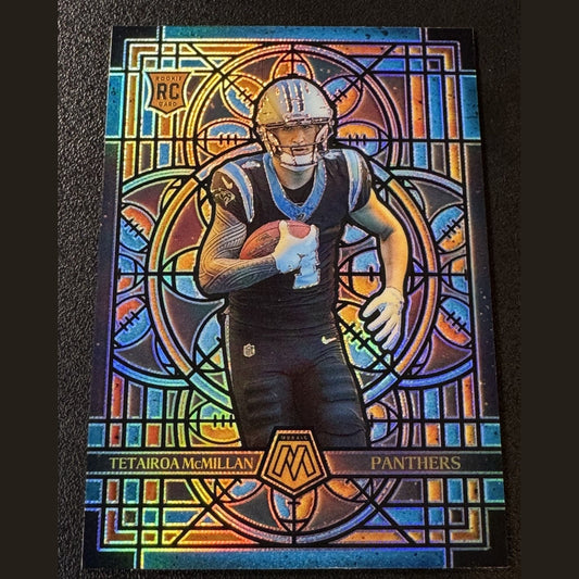 2025 Mosaic Tetairoa McMillan RC Stained Glass SSP Case Hit Prizm #3 Panthers