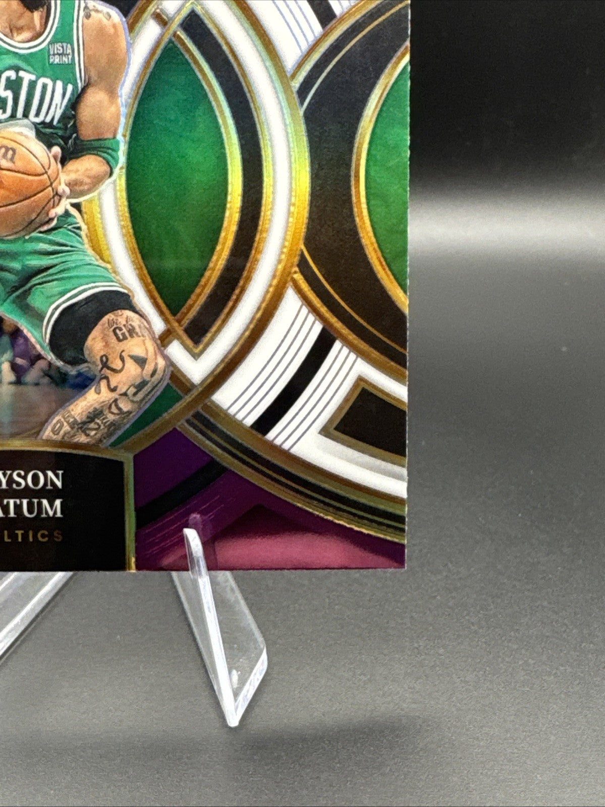 2023 Panini Select Jayson Tatum Green/White/Pink Prizm #156