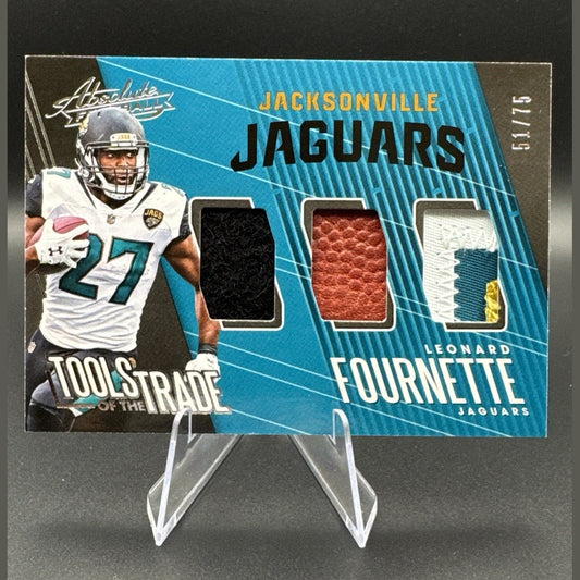 LEONARD FOURNETTE 2018 ABSOLUTE TOOLS OF THE TRADE TRIPLE JERSEY BALL /75