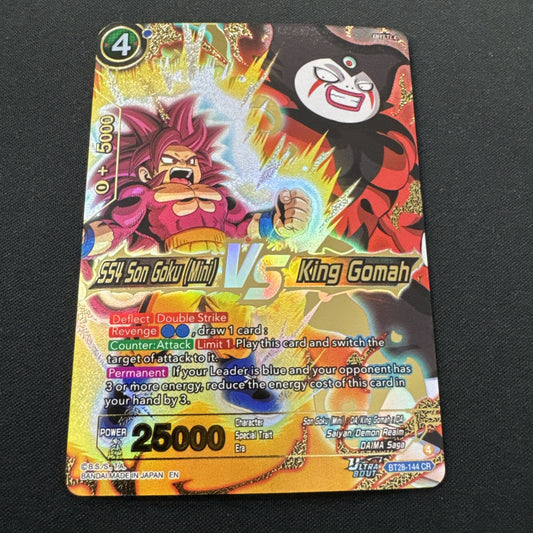 Prismatic Clash SS4 Son Goku (Mini) VS King Gomah BT28-144 CR