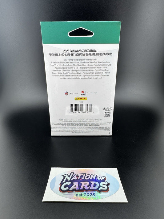 2025 Panini Prizm Football Trading Card Hanger Box