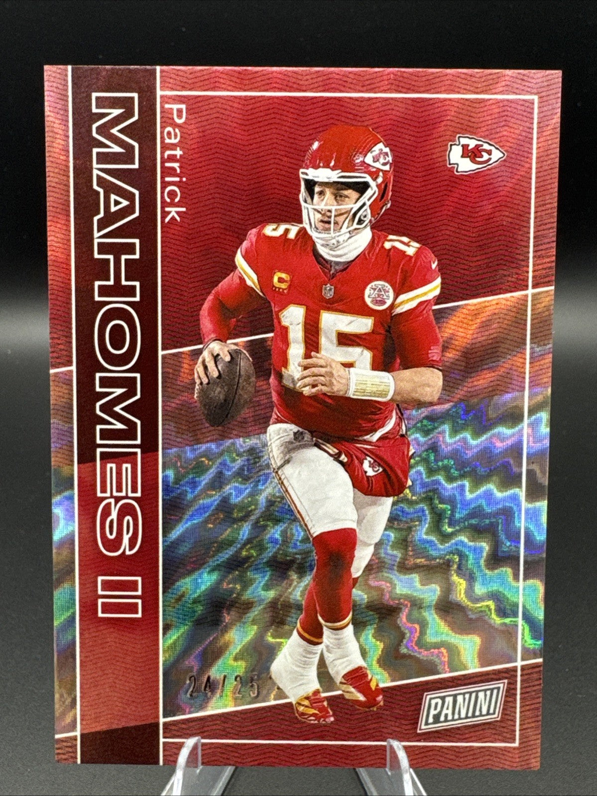 2025 The National Silver Pack Lightning Spokes #18 Patrick Mahomes 24/25 Chiefs