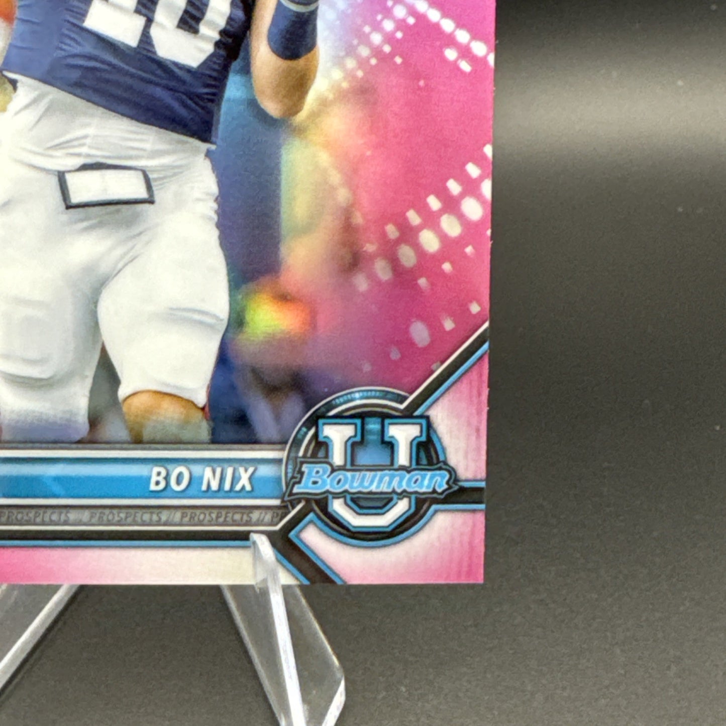 2022 Bowman University - Bo Nix Pink Refractor #8 Auburn 1st Bowman