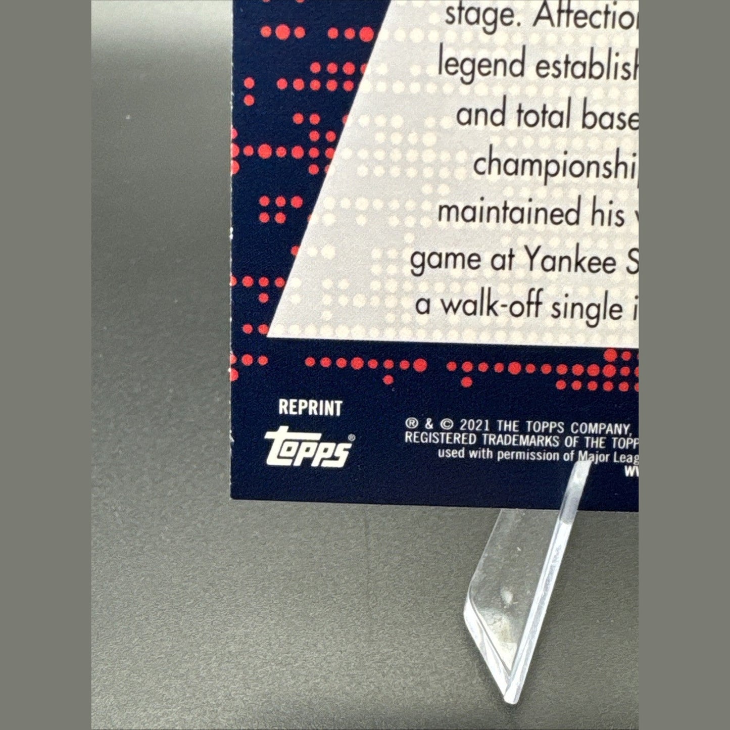 2021 Topps Stadium Club Derek Jeter #SCG-25 “1992 Draft Pick” (reprint)