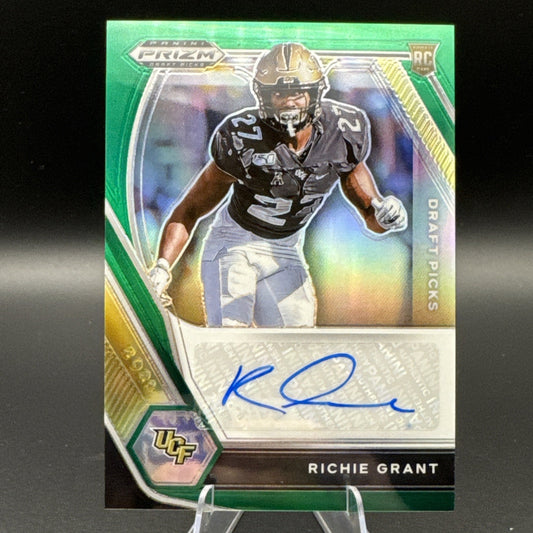 2021 Richie Grant Panini Prizm Draft Picks Auto Green Prizm #190 #DPA-RGR