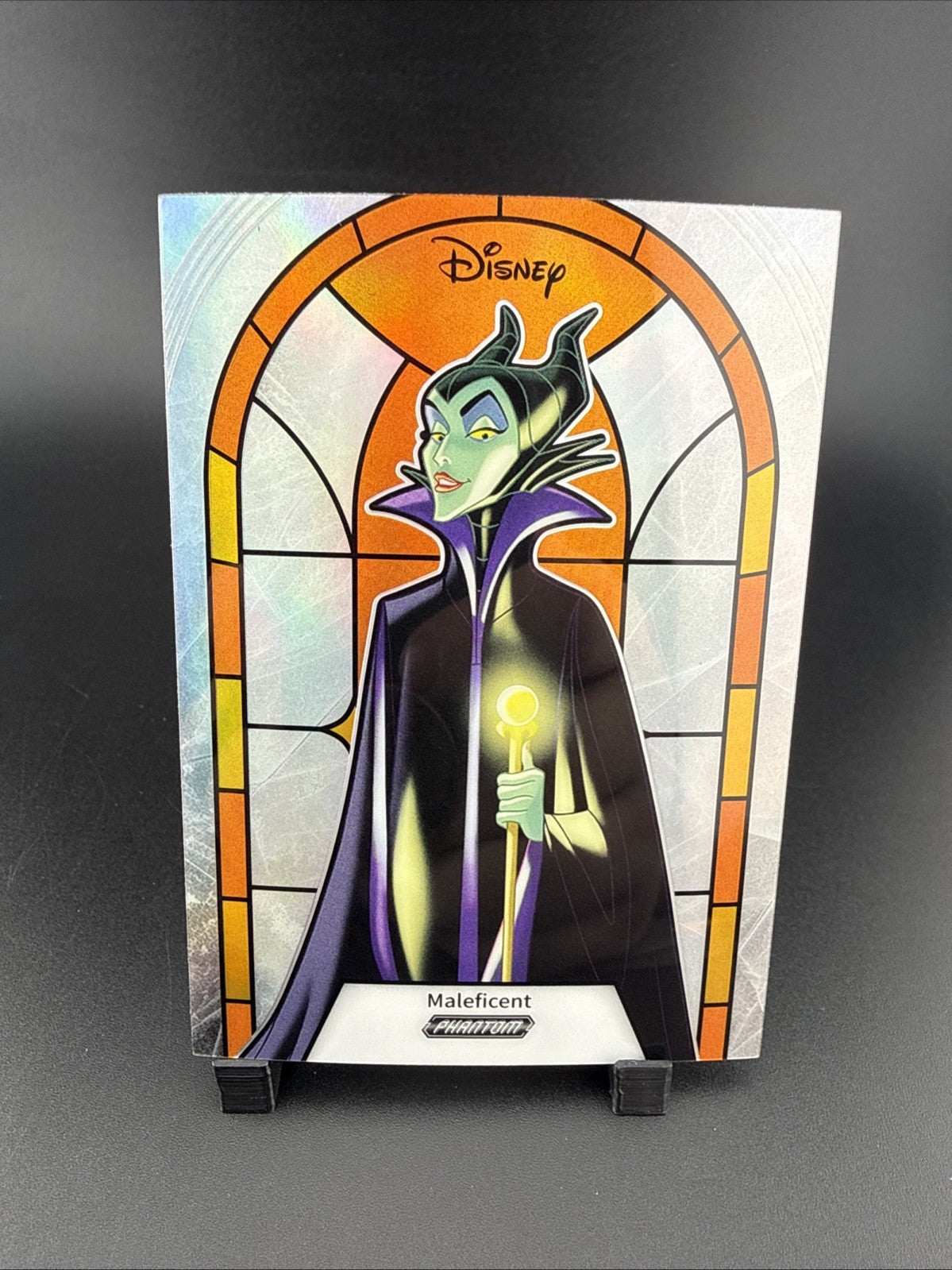 2025 Kakawow Phantom Disney Stained Glass Orange #PD-GLO-26 Maleficent 11/50 J55