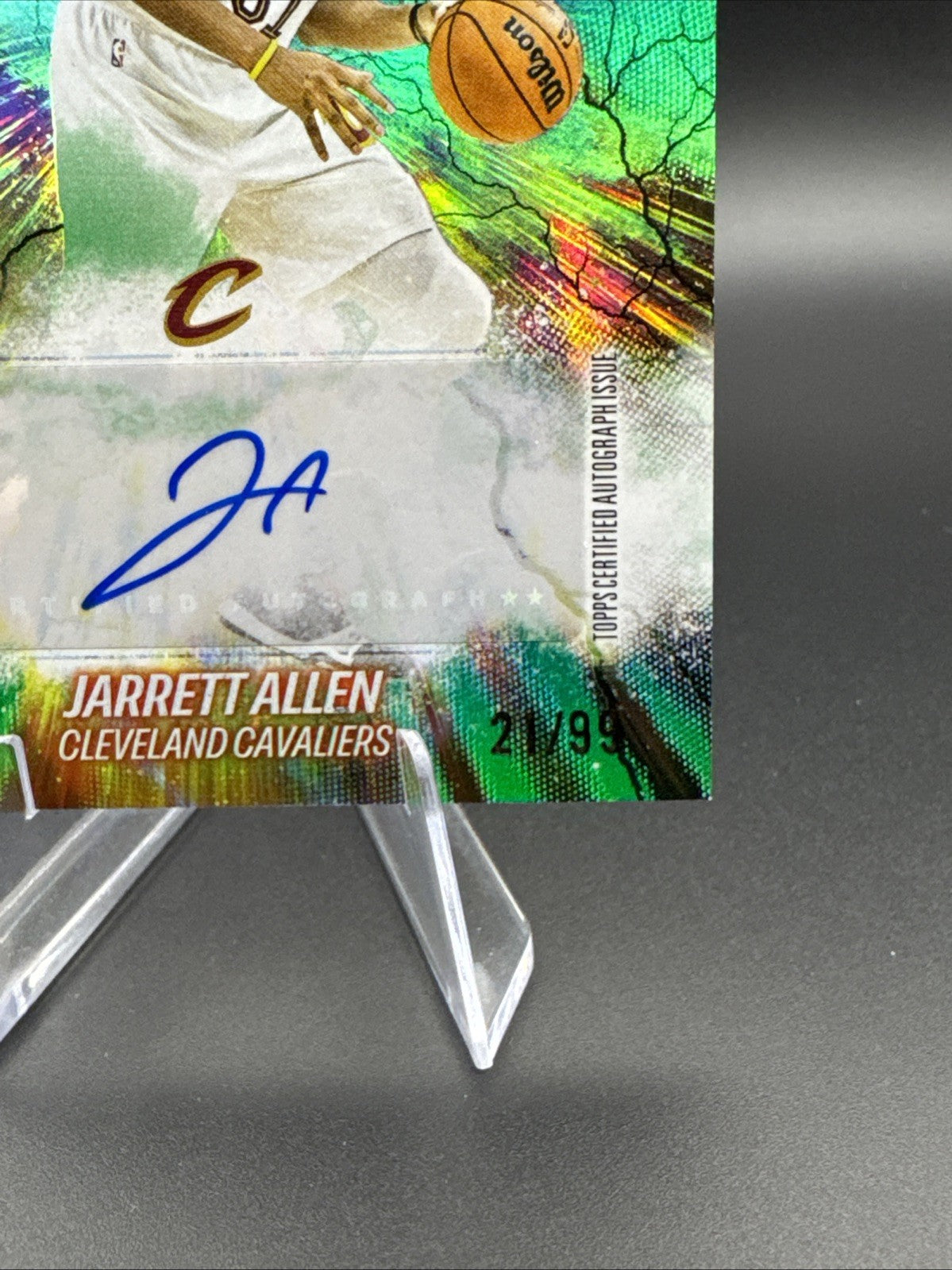 2025-26 Topps Jarrett Allen Auto Havoc Marks Cavaliers #HM-JA 21/99