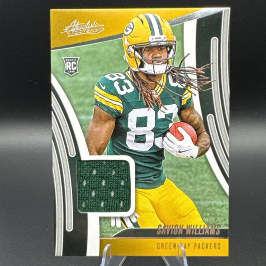 2025 Panini Absolute - Rookie Materials Savion Williams #ARM-SWS (MEM, RC)