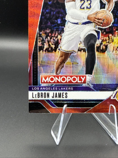 2024-25 Panini Prizm Monopoly LeBron James Red Wave Prizm #43 Los Angeles Lakers