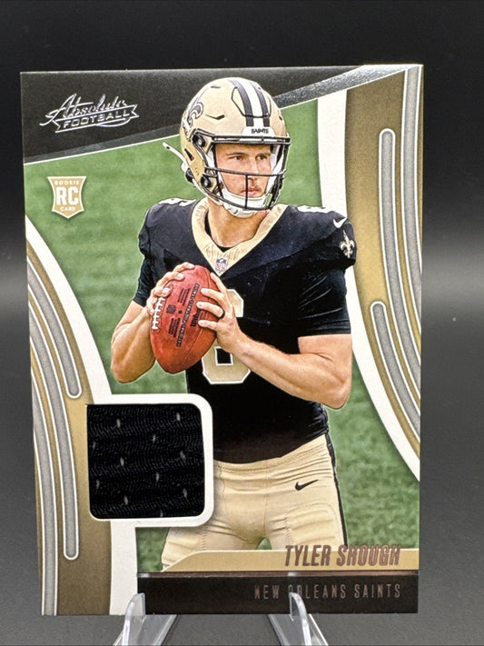 2025 Panini Absolute Tyler Shough Rookie Relic Card ARM-TSH  SAINTS