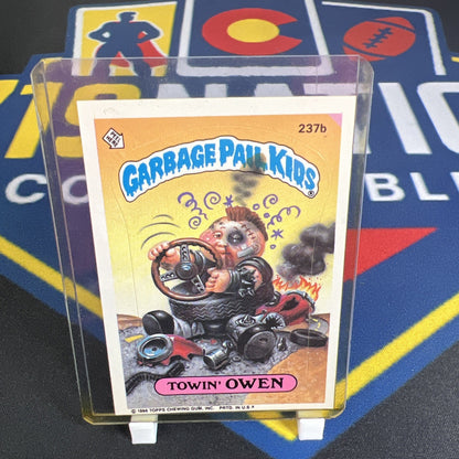 1986 Garbage pail kids Totaled Todd & Towin Owen excellent condition