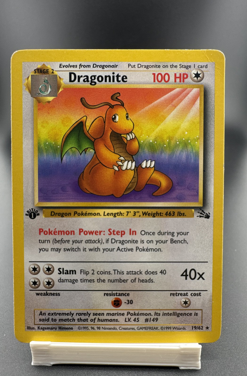 Dragonite 19/62 Fossil Regular