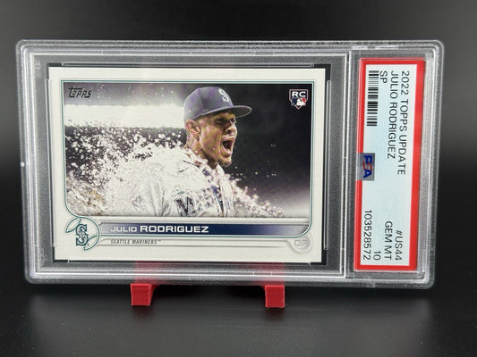 2022 Topps Update Julio Rodriguez SP PSA 10 Rookie Image Variation RC #US-44