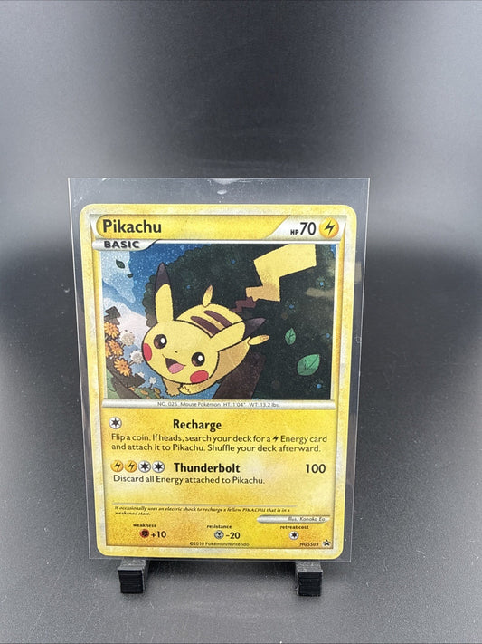 Pokemon TCG 2010 Heart Gold Soul Silver Pikachu HGSS03 Black Star Promo Holo LP