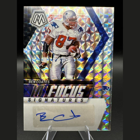 2024 Panini Mosaic - In Focus Signatures Ben Coates  (AU) New England Patriots