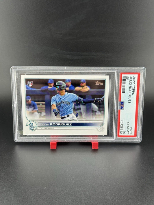 2022 Topps Julio Rodriguez 659 RC SP PSA 10 Seattle Mariners