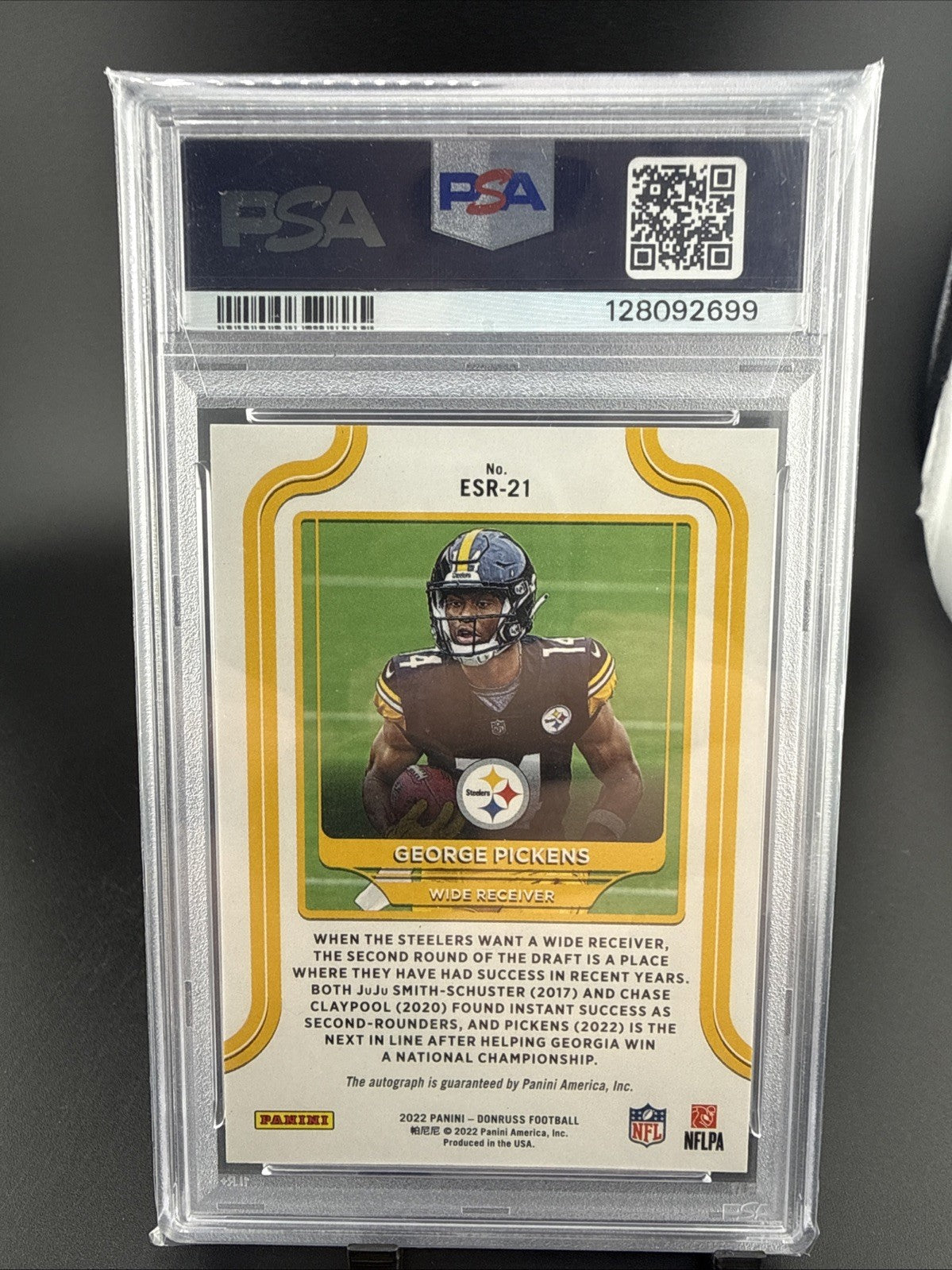 2022 Panini Donruss - The Elite Series Rookies George Pickens #ESR-21 Autographs