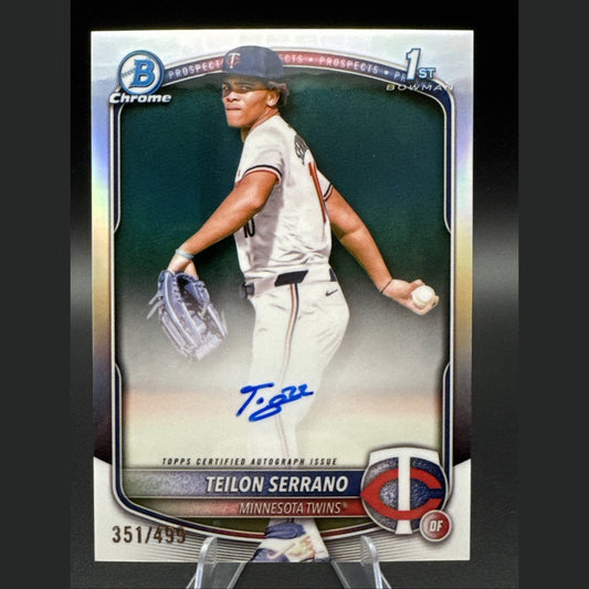 2025 Bowman Chrome Teilon Serrano Autograph 1st Prospect 351/499 #CPS-TS