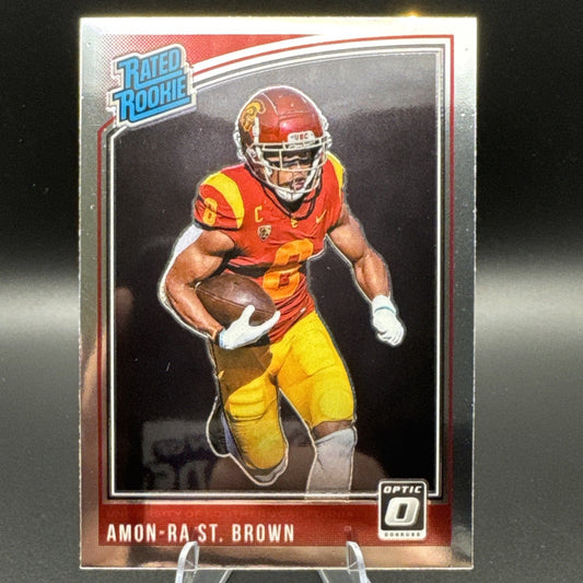 2021 Chronicles Draft Picks Donruss Optic Rated Amon-Ra St Brown #224 Rookie RC