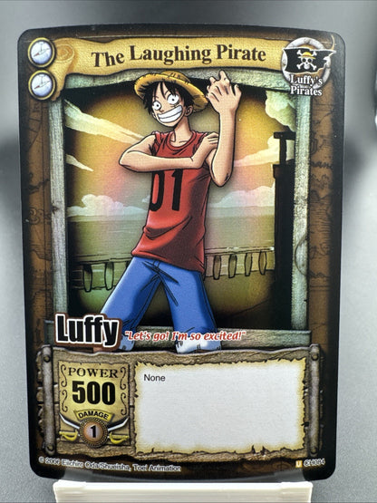 Bandai One Piece CCG Card Luffy The Laughing Pirate Holo Grand Line Vintage 2006