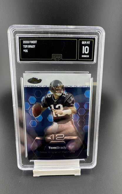 2003 Topps Finest - Tom Brady #35