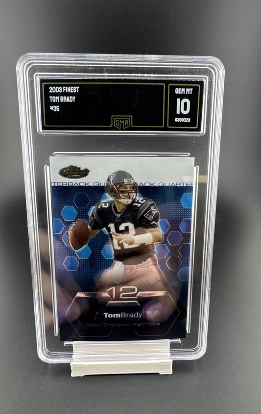 2003 Topps Finest - Tom Brady #35
