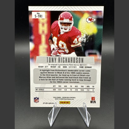 2024 Tony Richardson Panini Prizm Deca Signatures Silver #S-TRI