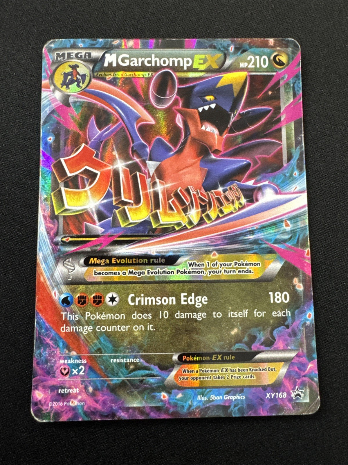 M Garchomp EX XY168 Holo XY Black Star Promo Pokémon TCG LP English *READ*