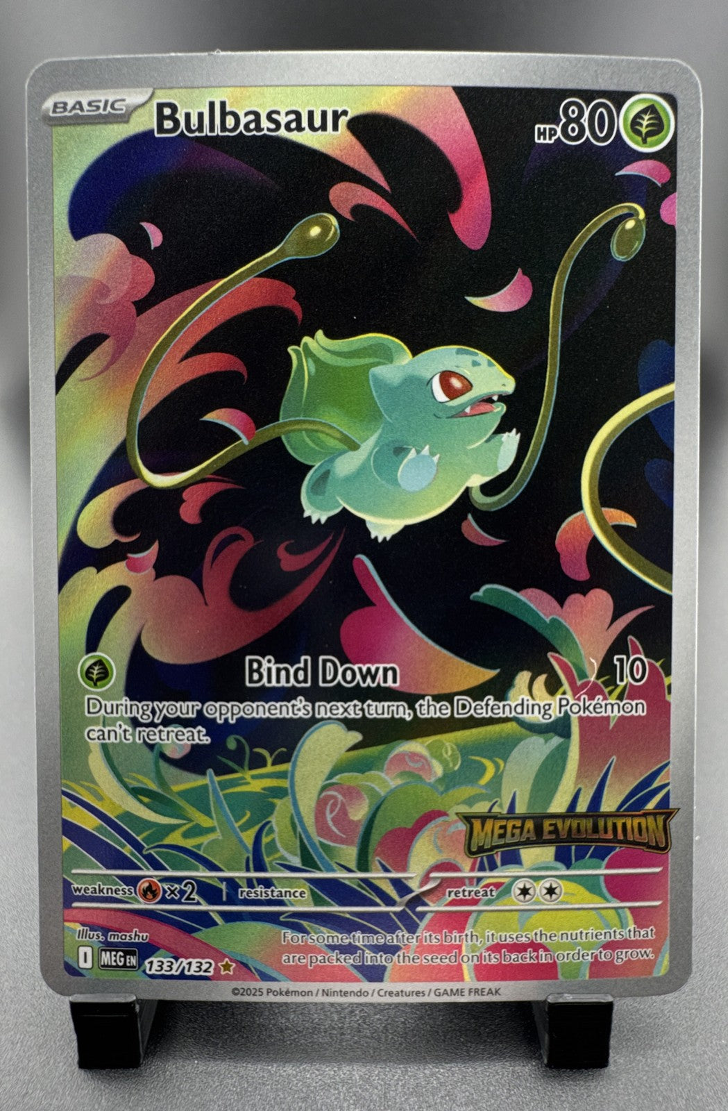 Bulbasaur - (Mega Evolution Stamped) 133/132 Miscellaneous Cards & Products Holo