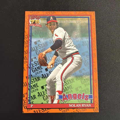 2026 Topps Series 2 All Star Game Nolan Ryan 1991 All Star Orange Parallel /25