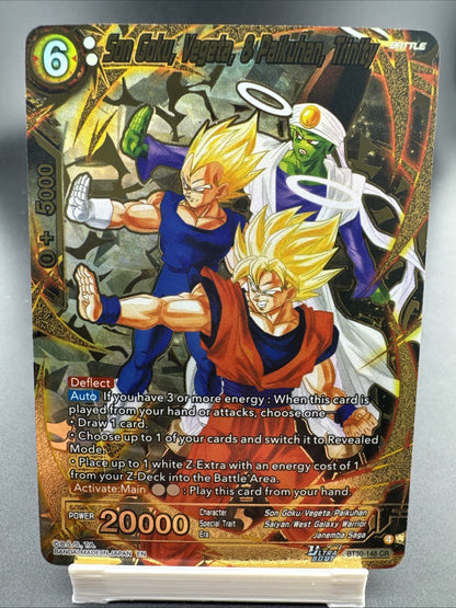 Son Goku, Vegeta,  & Palkuhan, Trinity Three Glorious Fighters BT30-148 CR