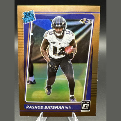 2021 Donruss Optic Rated Rookie Rashod Bateman #210 Bronze Prizm