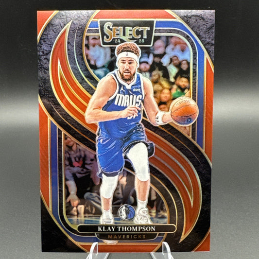 2024-25 Panini Select #108 Klay Thompson Red Prizm 14/199