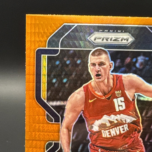 2021/22 Panini Prizm Nikola Jokic Orange Hyper Prizm SSP #32