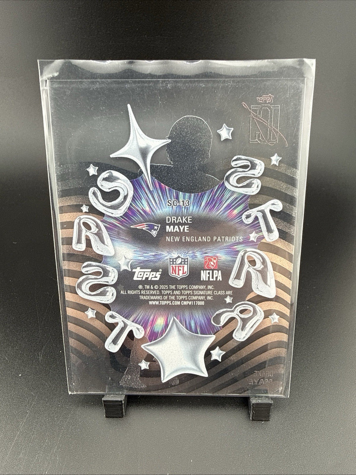 2025 Topps Signature Class Composite Star Cast Insert Drake Maye SC-13 Patriots