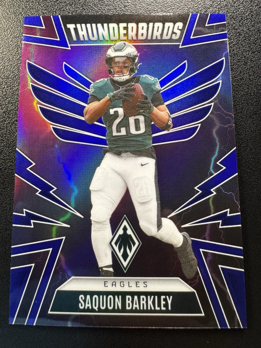 2025 Panini Phoenix Thunderbirds Saquon Barkley Blue 25/199