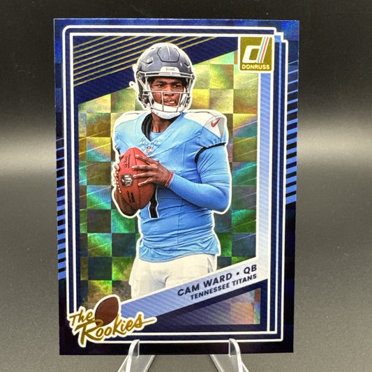 2025 Panini Donruss The Rookies RC #1 Cam Ward Tennessee Titans