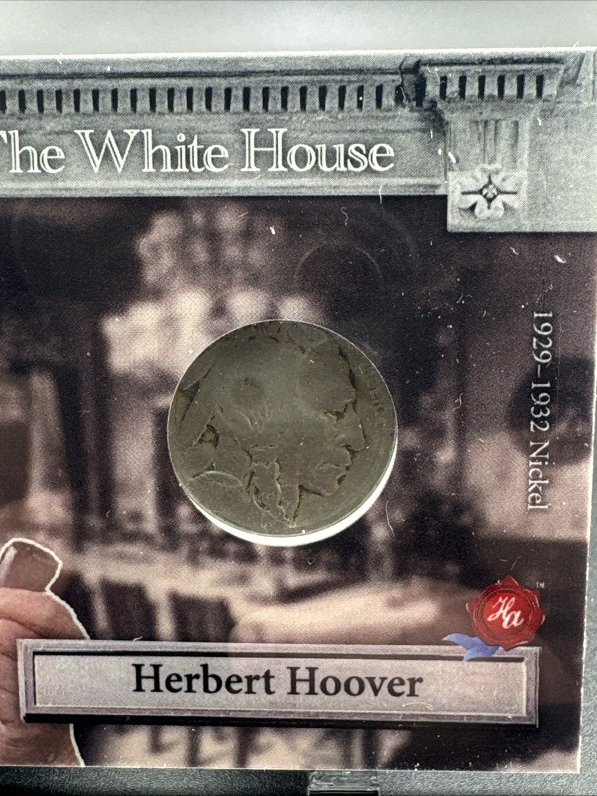 2025 Historic Autographs POTUS: The White House Herbert Hoover 1929 Nickel Coin