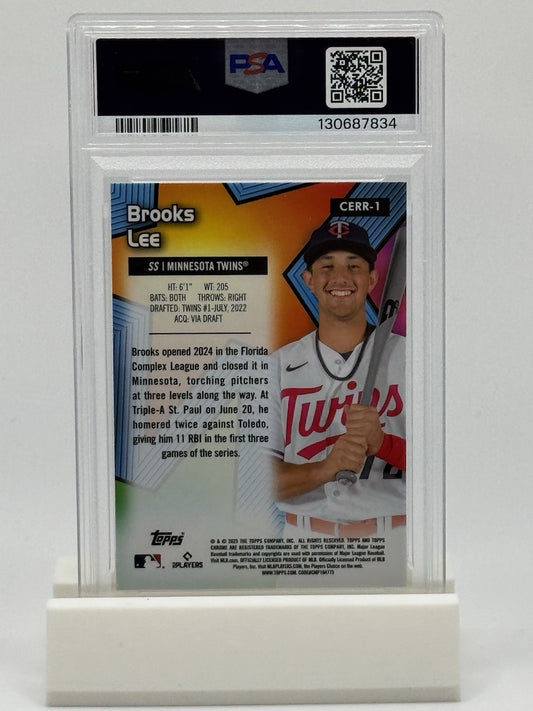 2025 Topps Chrome All Etch Rookie Rush Brooks Lee Minnesota Twins RC SSP
