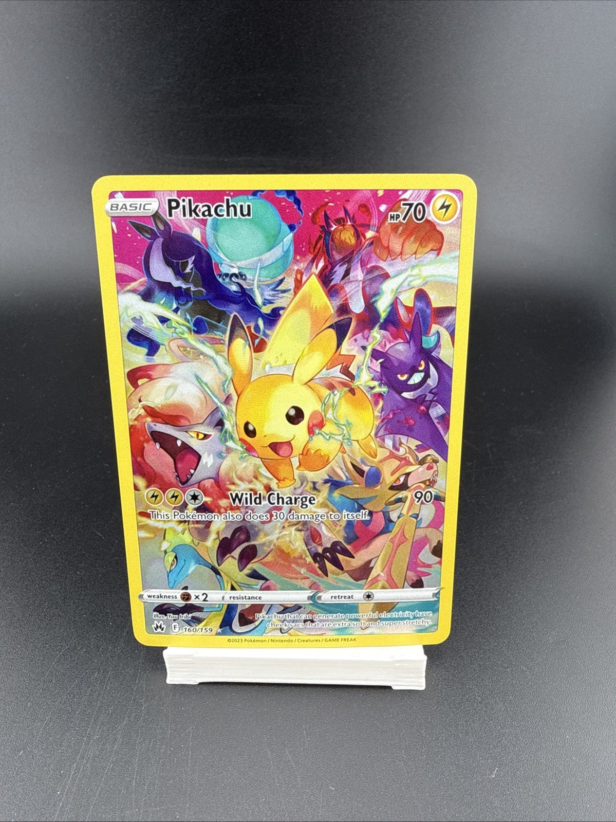 Pokemon Pikachu GG30/GG70 Crown Zenith Full Art Illustration