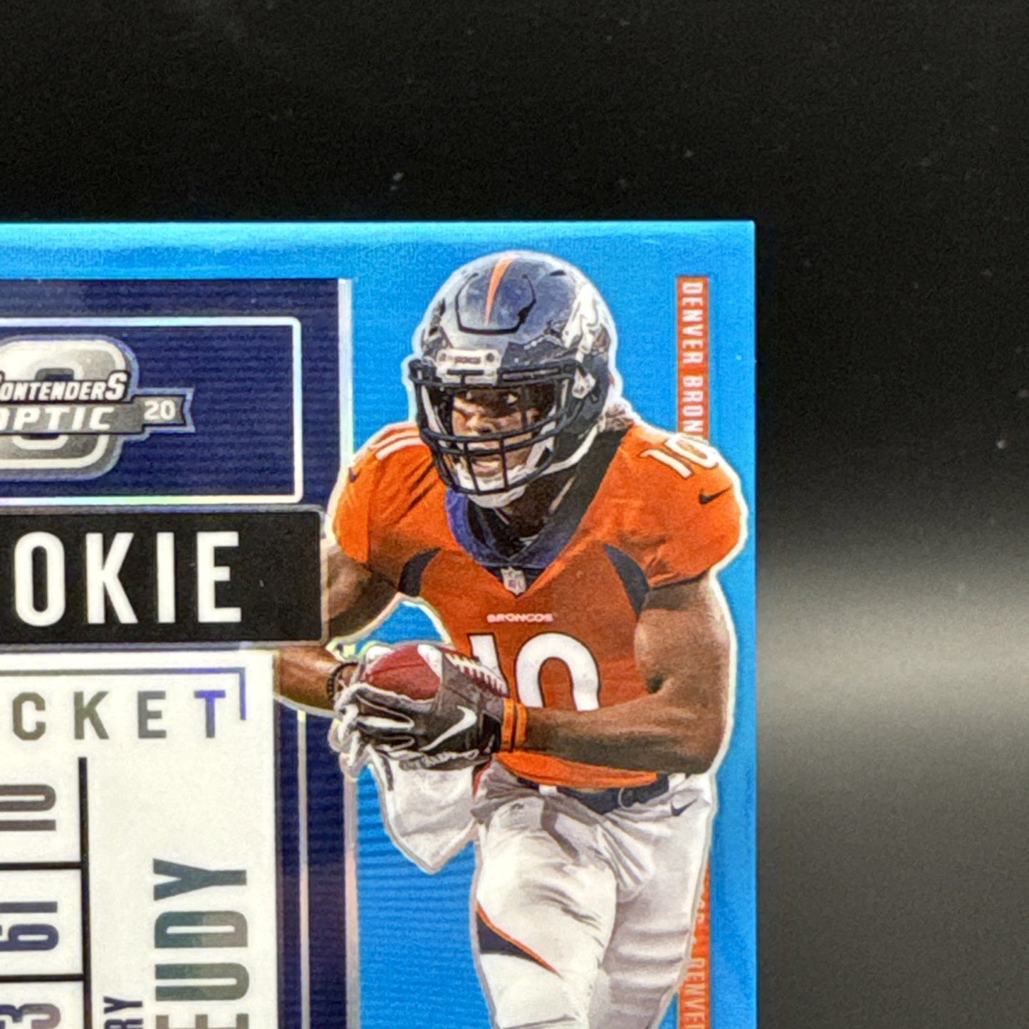 2020 Panini Contenders Optic - Rookie Ticket Autographs Blue Jerry Jeudy 64/99