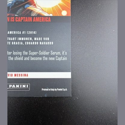 2025 Panini Marvel Anthology Sam Wilson Is Captain America  Marble Holo /25 #89