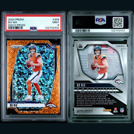 2024 PANINI PRIZM DISCO PRIZM #309 BO NIX PSA 9