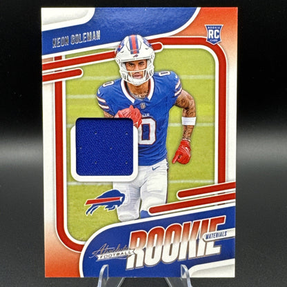 2024 Panini Absolute - Absolute Rookie Materials Keon Coleman #ARM-KCN (MEM, RC)