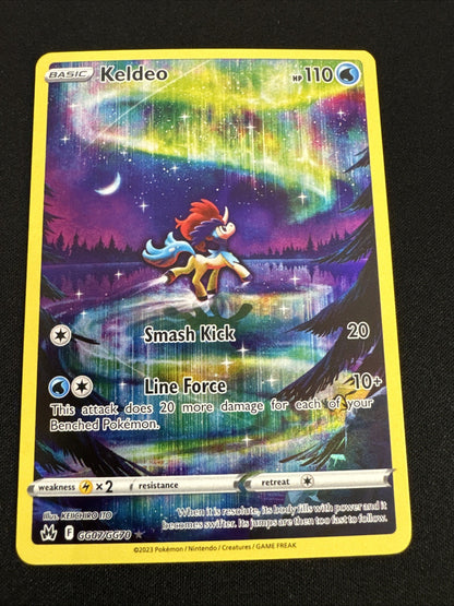 Pokémon Keldeo Ultra Rare GG07/GG70 Crown Zenith Galarian Gallery Holo Full Art