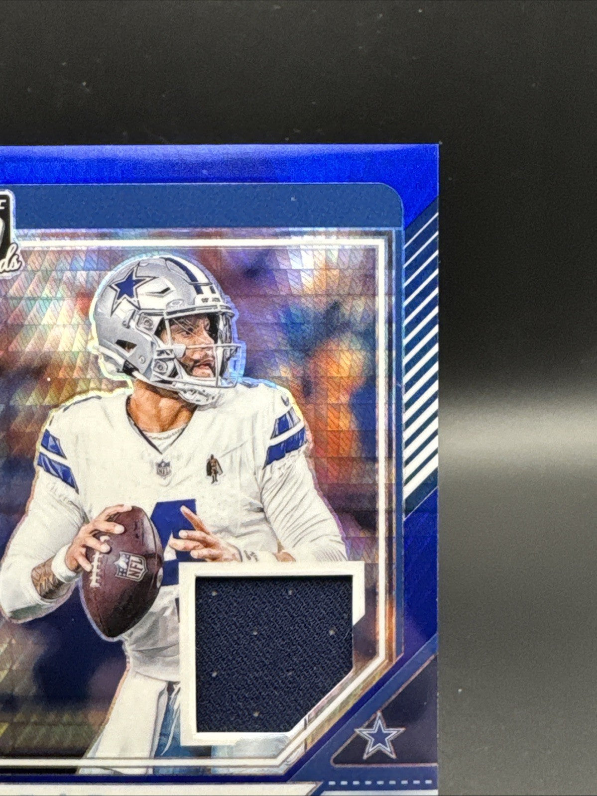 2024 Panini Donruss Optic Dak Prescott Threads Blue Hyper Jersey Relic #DTB-DPT