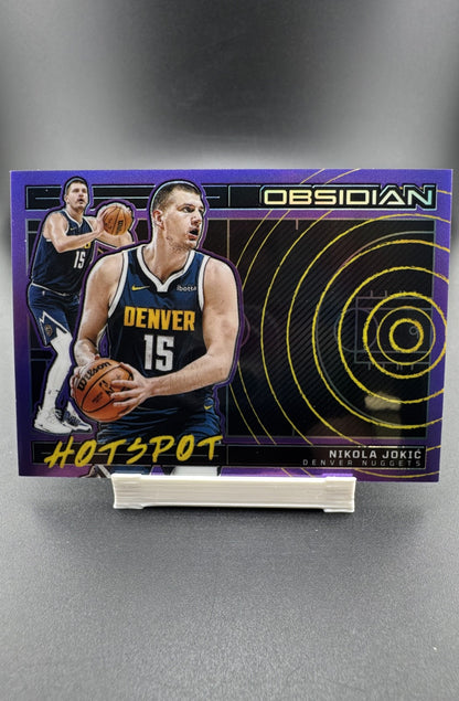 2023-24 Panini Obsidian - Hotspot Nikola Jokić #8 Electric Etch Purple Flood /49