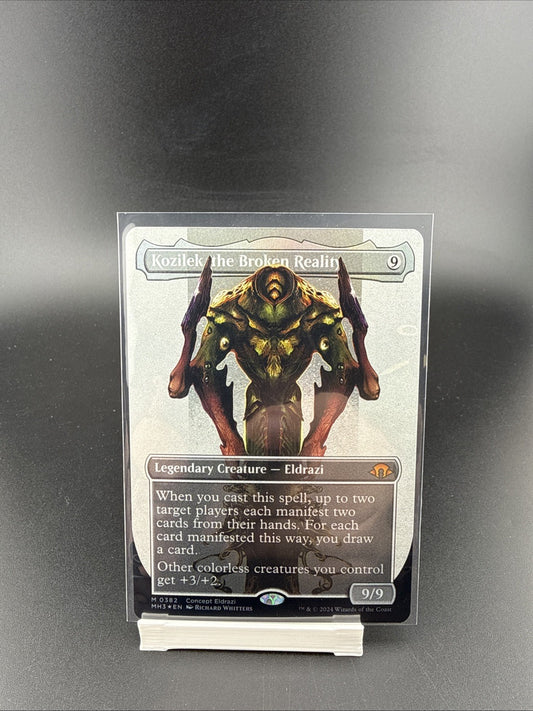 MTG Magic the Gathering Kozilek, the Broken Reality Borderless MH3!