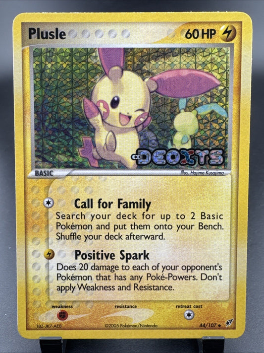 Plusle 44/107 Deoxys Reverse Holo