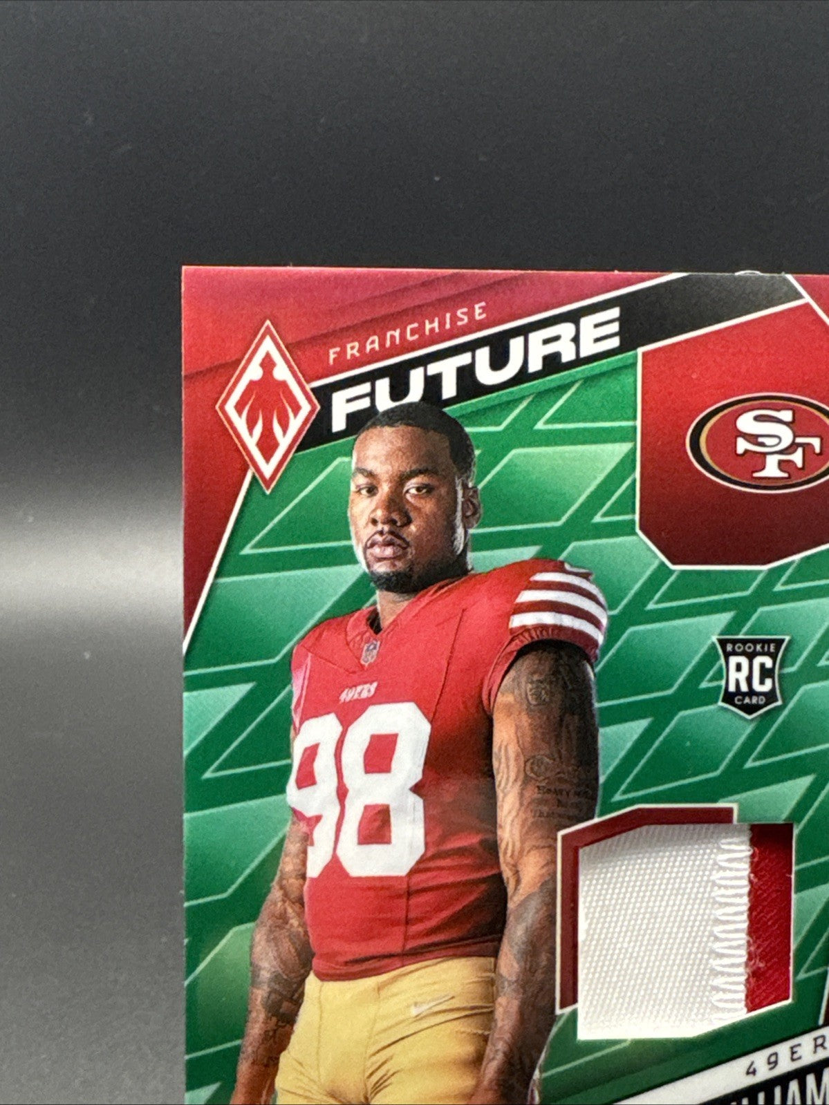 Mykel Williams 2025 Panini Phoenix Franchise Future Patch Green 90/99  #FFM-MWS